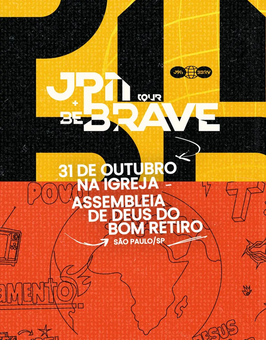 Pôster oficial JPN Tour + Be Brave