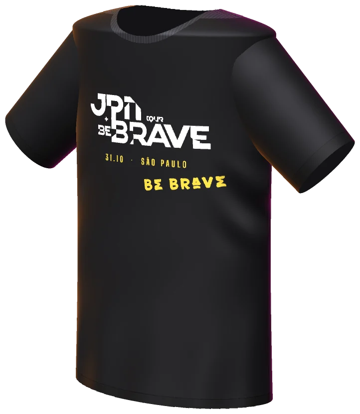 Camiseta oficial em três quartos